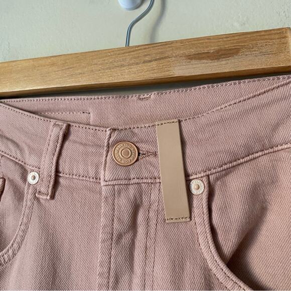 7 FAM x No21 | Slouchy Crop Jeans High Rise Cipria Pink Unisex Size 24 - Picture 3 of 10
